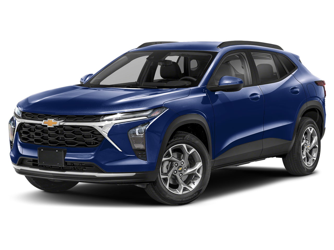 2024 Chevrolet Trax LS in Blue Glow Metallic — front three-quarter view