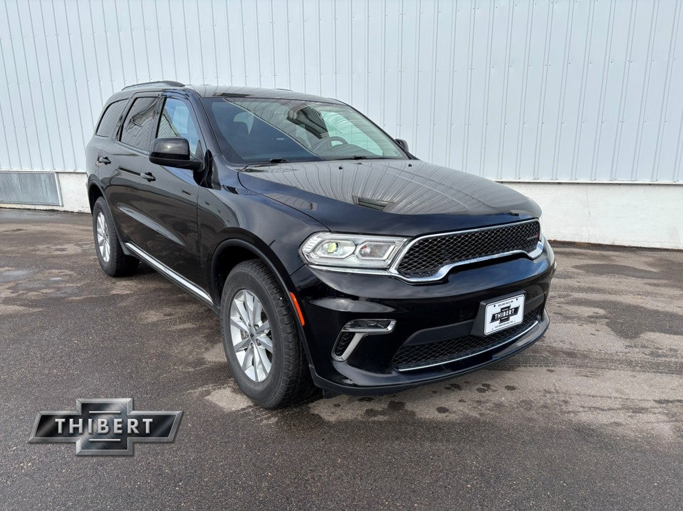 2022 Dodge Durango SXT in Black — front three-quarter view