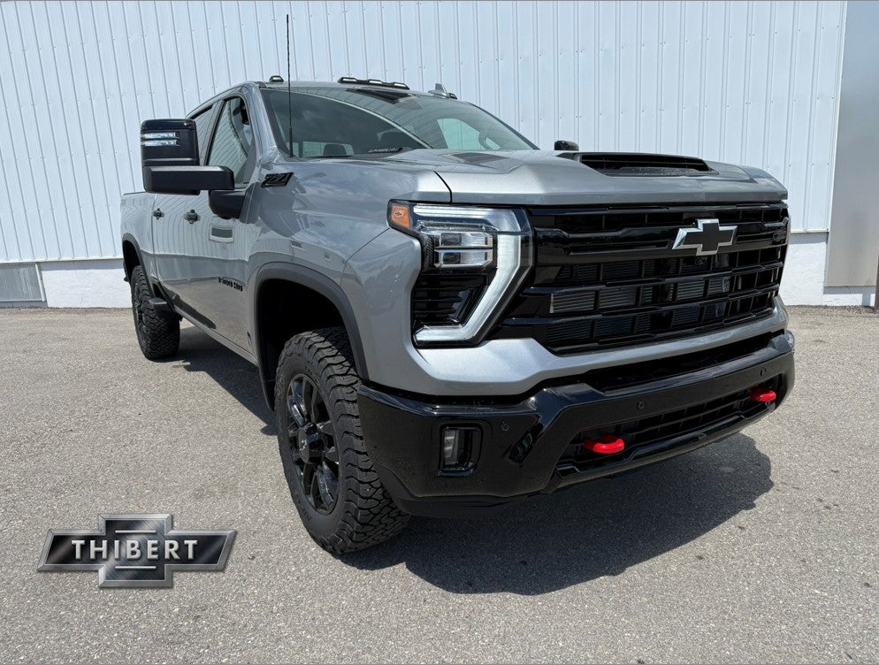 2026 Chevrolet Silverado 3500 HD LTZ in Sterling Gray Metallic — front three-quarter view