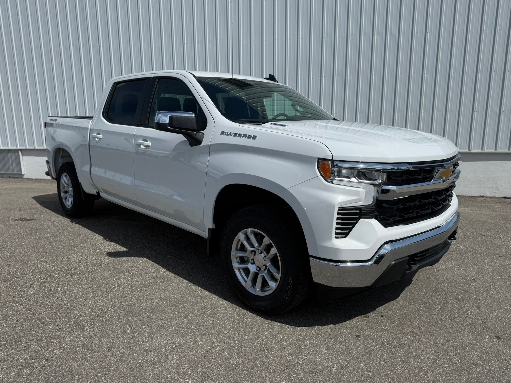 2026 Chevrolet Silverado 1500 Base in Summit White — front three-quarter view