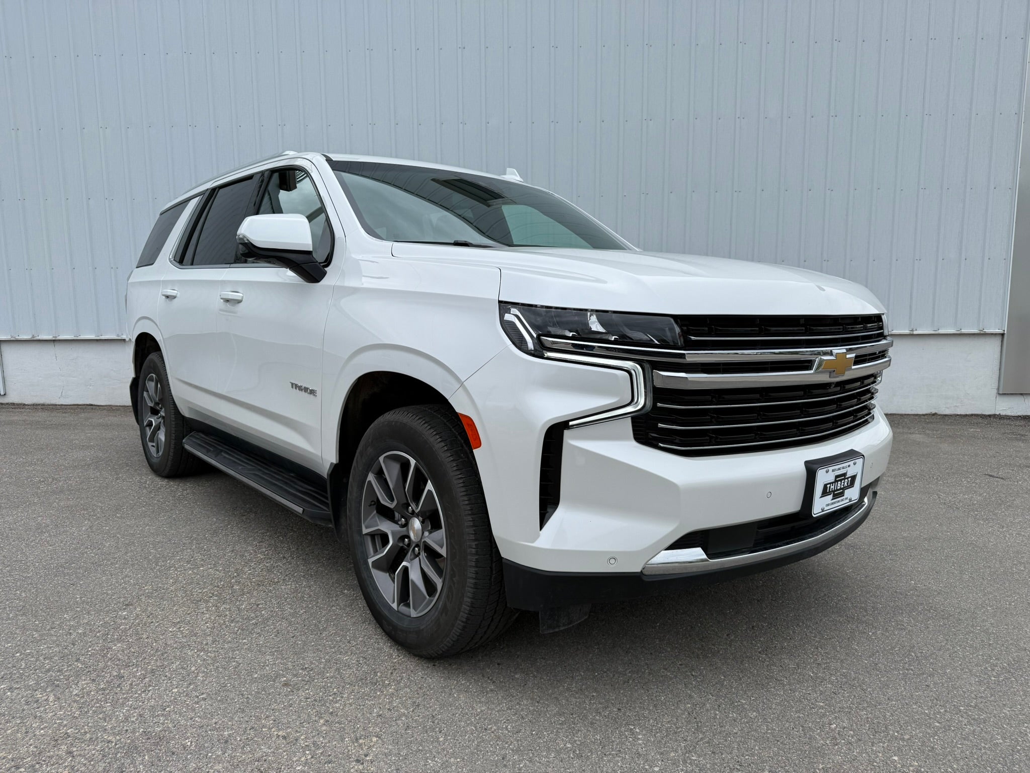 2023 Chevrolet Tahoe LT in Iridescent Pearl Tricoat — front three-quarter view