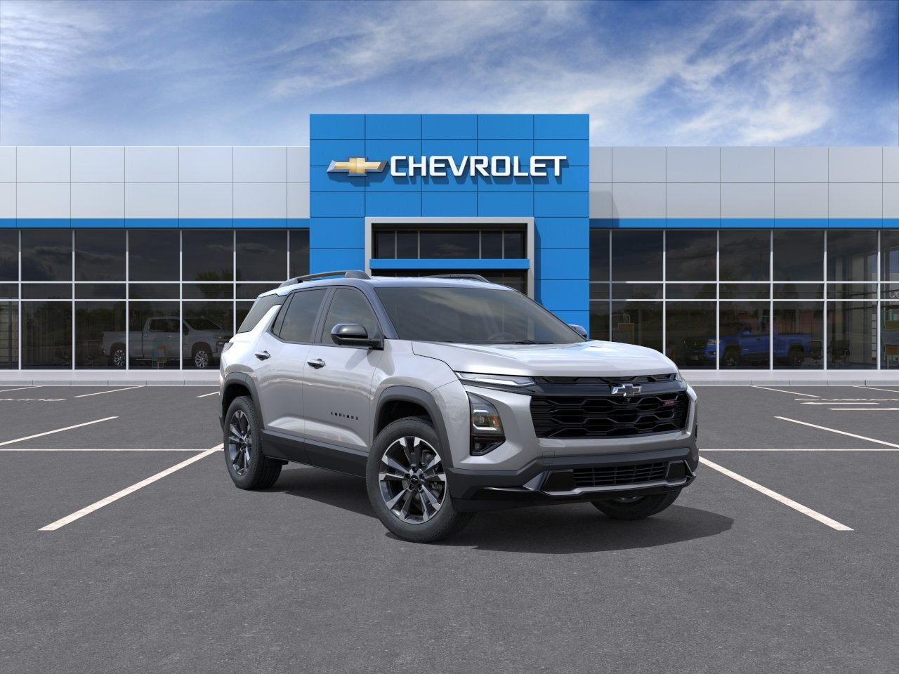 2027 Chevrolet Equinox RS in Sterling Gray Metallic — front three-quarter view