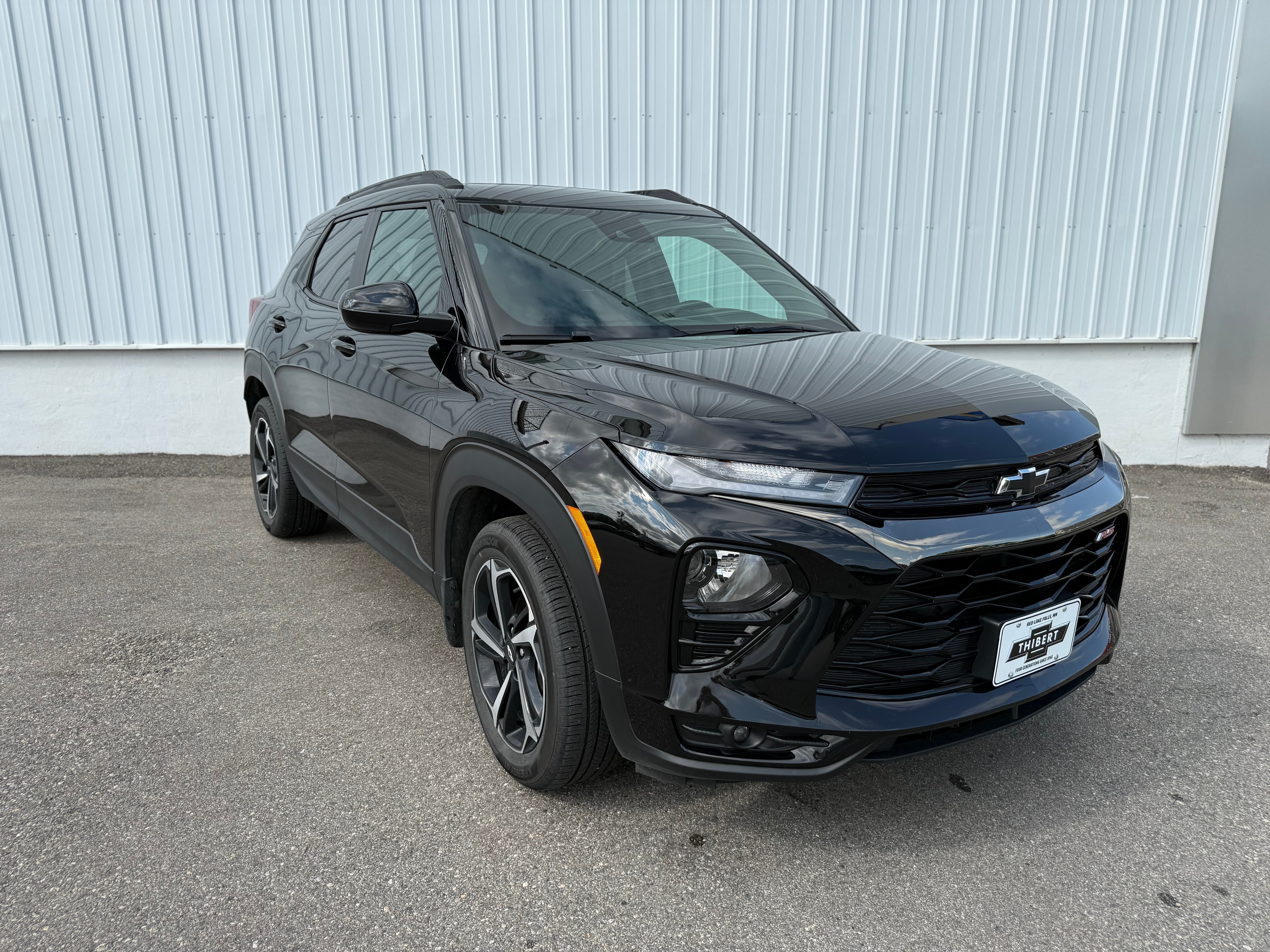 2023 Chevrolet Trailblazer RS in Mosaic Black Metallic — front three-quarter view